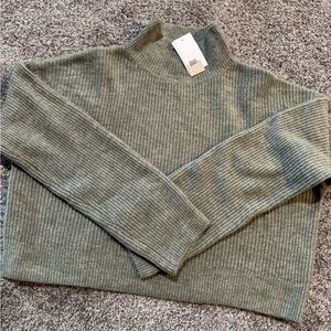 Nordstrom Ribbed Sweater in Green Halo